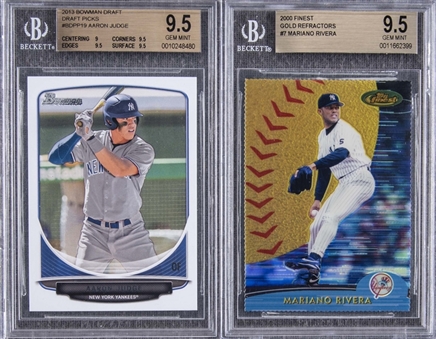 2000-2013 Topps and Bowman BGS GEM MINT 9.5 Pair (2 Different)